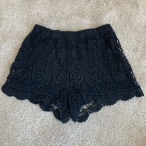 Brandy Melville Crochet Lace Shorts